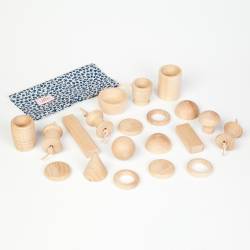 Materiales de madera para canasta de los tesoros 20 piezas