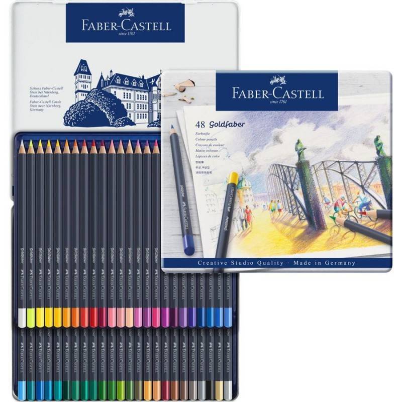 Faber-Castell 9112423 - Lápices de colores acuarelables, caja